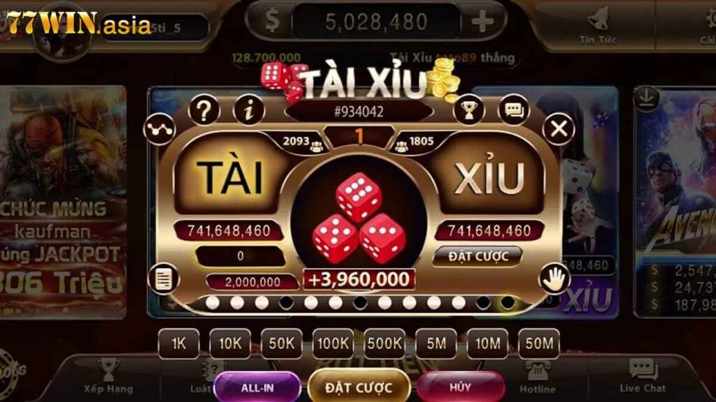 tài xỉu 77win